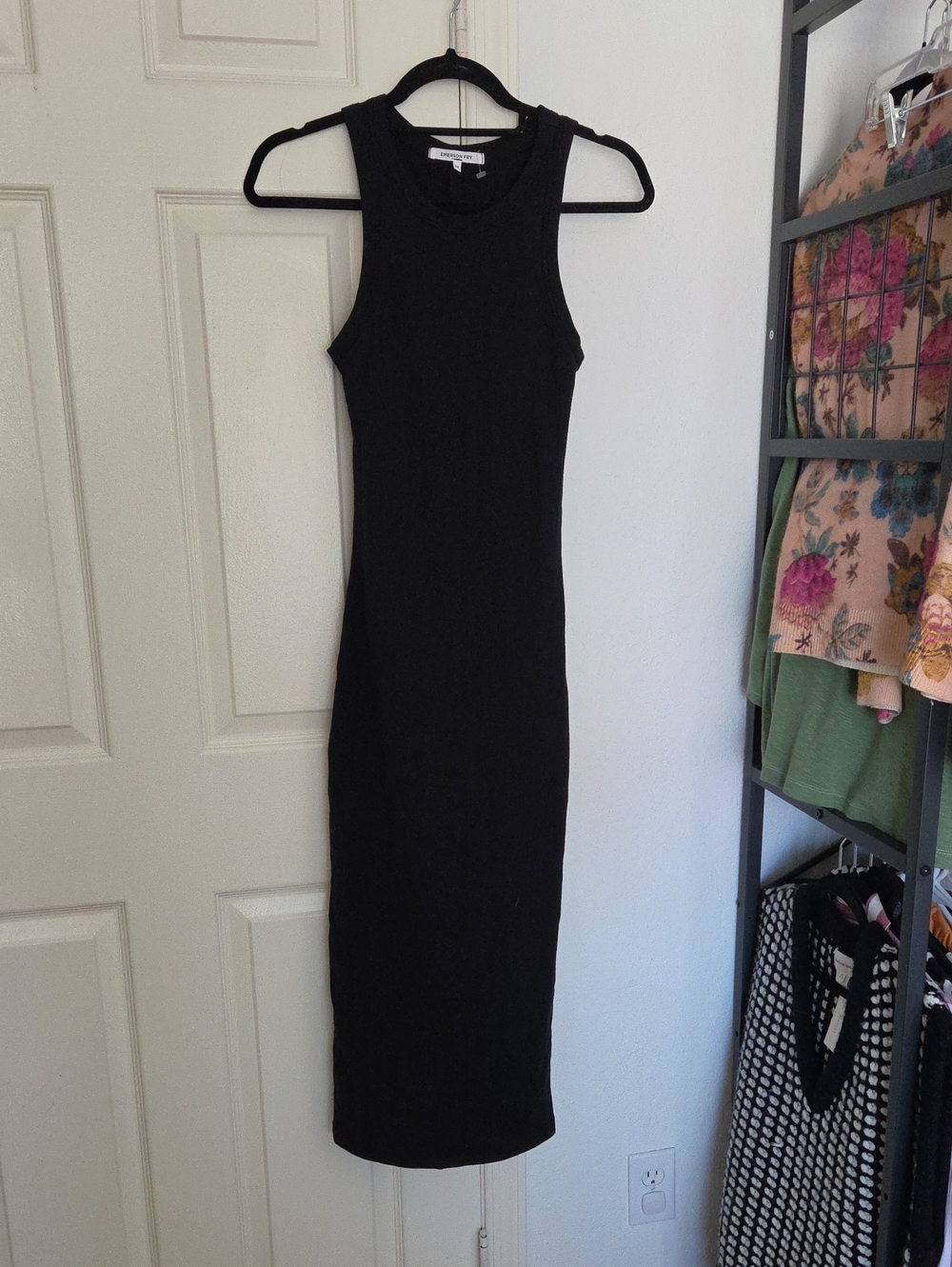 Emerson Fry Classic Black Sleeveless Midi Dress - Women's XS